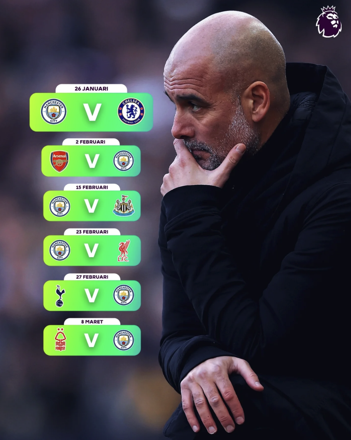 包含曼城主教练点赞球队进步，锋线威胁显著的词条